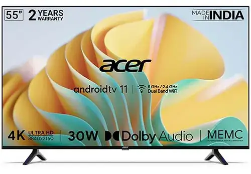 Best 4k Smart TVs Under 30000 in India 2023 Acer I Series 4K Android Smart TV
