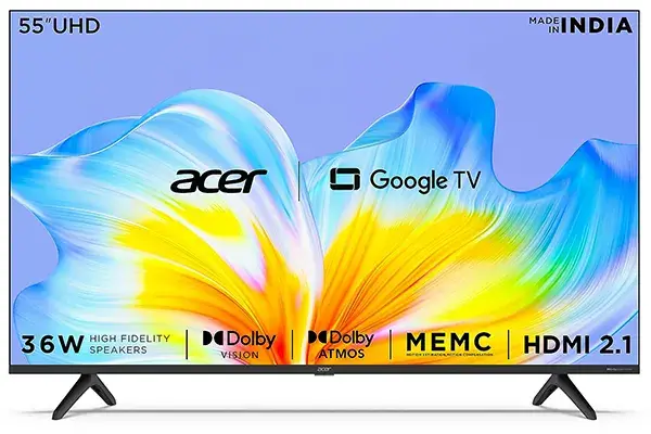 Best 4k Smart TV Under 35000 in India 2023 Acer Advanced I Series 4K Smart Google TV