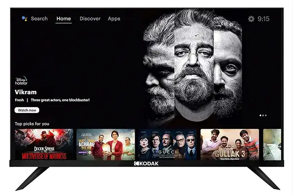 Best Smart TV Under 20000 in India 2023 Kodak Bezel-Less Design Series 4K Ultra HD Smart Android LED TV