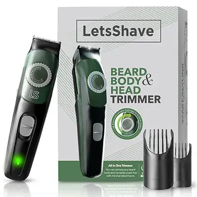 Best Trimmers Under 2000 in India 2023 LetsShave Head Body & Beard Trimmer for Men
