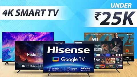 Best 4k Smart TV Under 25000 in India 2024