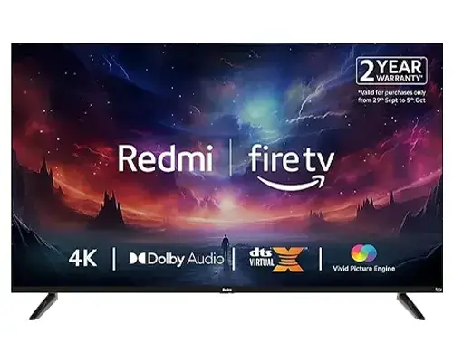 Redmi 4K Smart LED Fire TV Best 4k Smart TV Under 25000 in India 2024