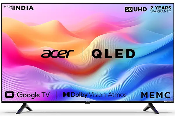 Acer V Series Smart QLED Google TV Best 4k Smart TV Under 30000 in India 2024