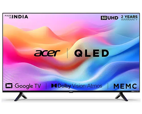 Acer V Series 4K QLED Google TV Best 4k Smart TV Under 35000 in India 2024